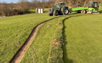 Drainagearbeiten an Grün 3 gehen weiter